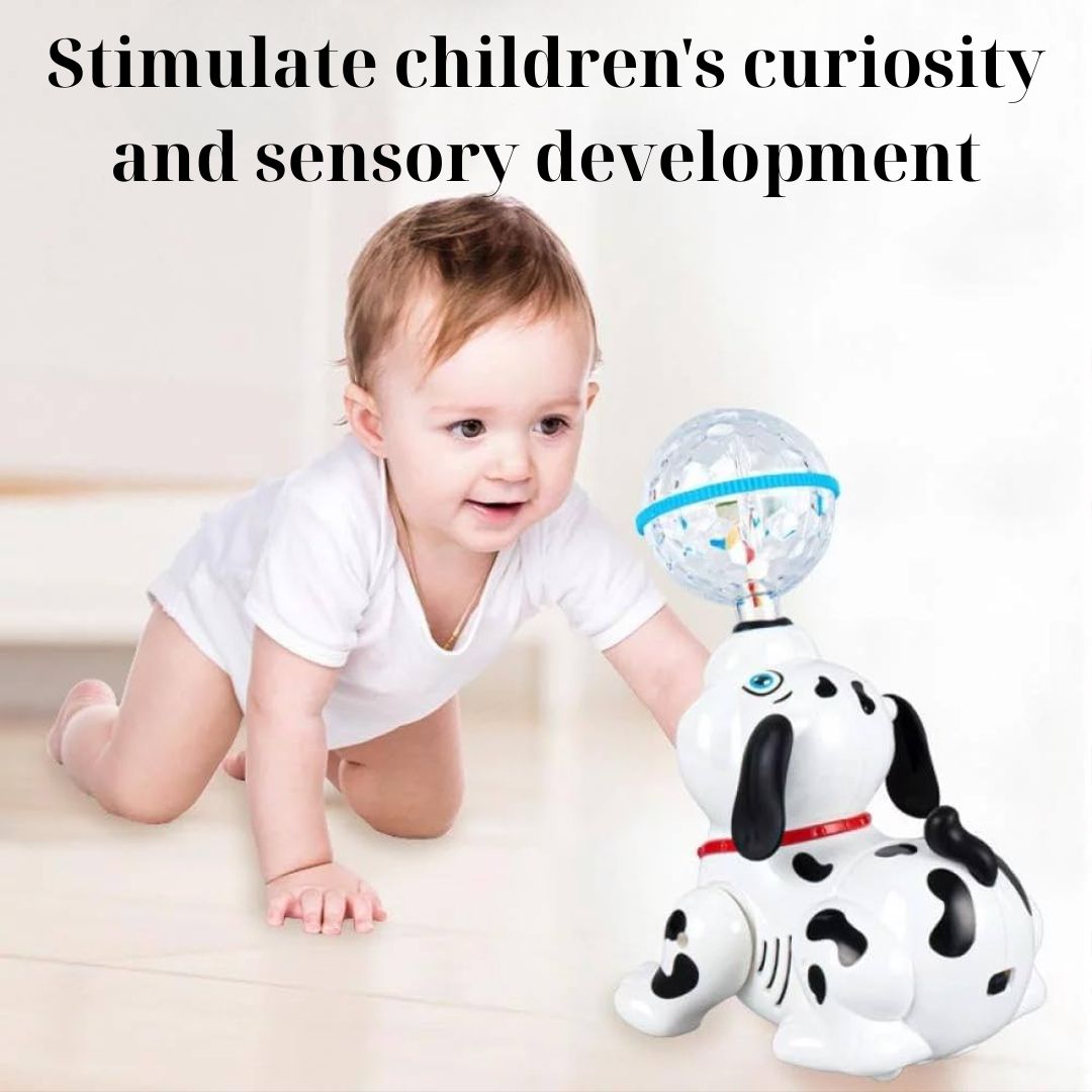 Spinning Dalmatian Toy With Lights And Music, Boosts Kids’ Brain Development, Safe For Ages 3+.