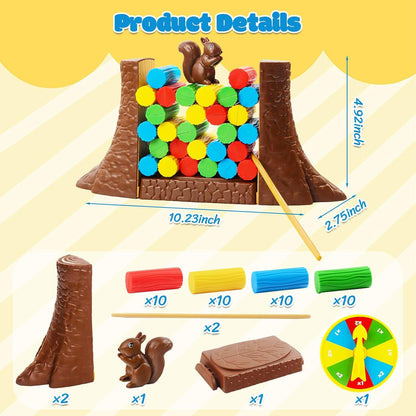 Squirrel Balance Game With Polypropylene, Educational Toy, Motor Skills & Thinking Training, Safe for 5 months