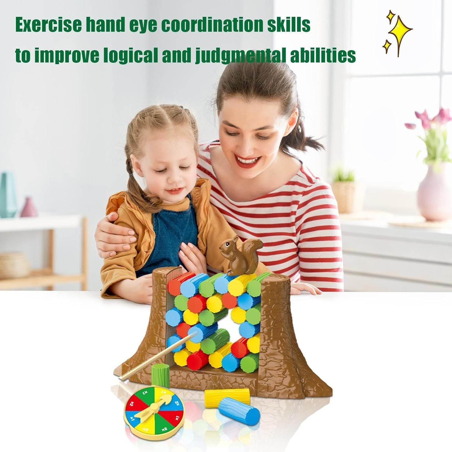 Squirrel Balance Game With Polypropylene, Educational Toy, Motor Skills & Thinking Training, Safe for 5 months