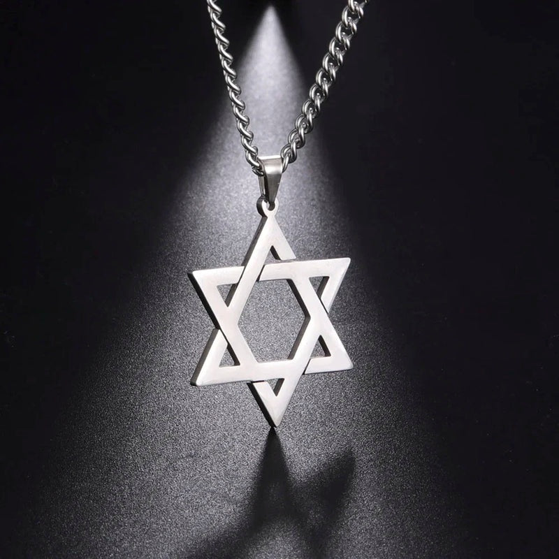 Stainless Steel Star Pendant Necklace for Men and Women