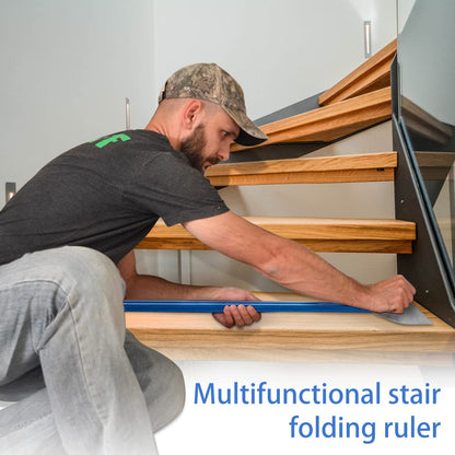 Stair Tread Jig Template Tool – Adjustable Gauge Made from Durable Material for Stairs, Risers, Shelves, and Partitions.