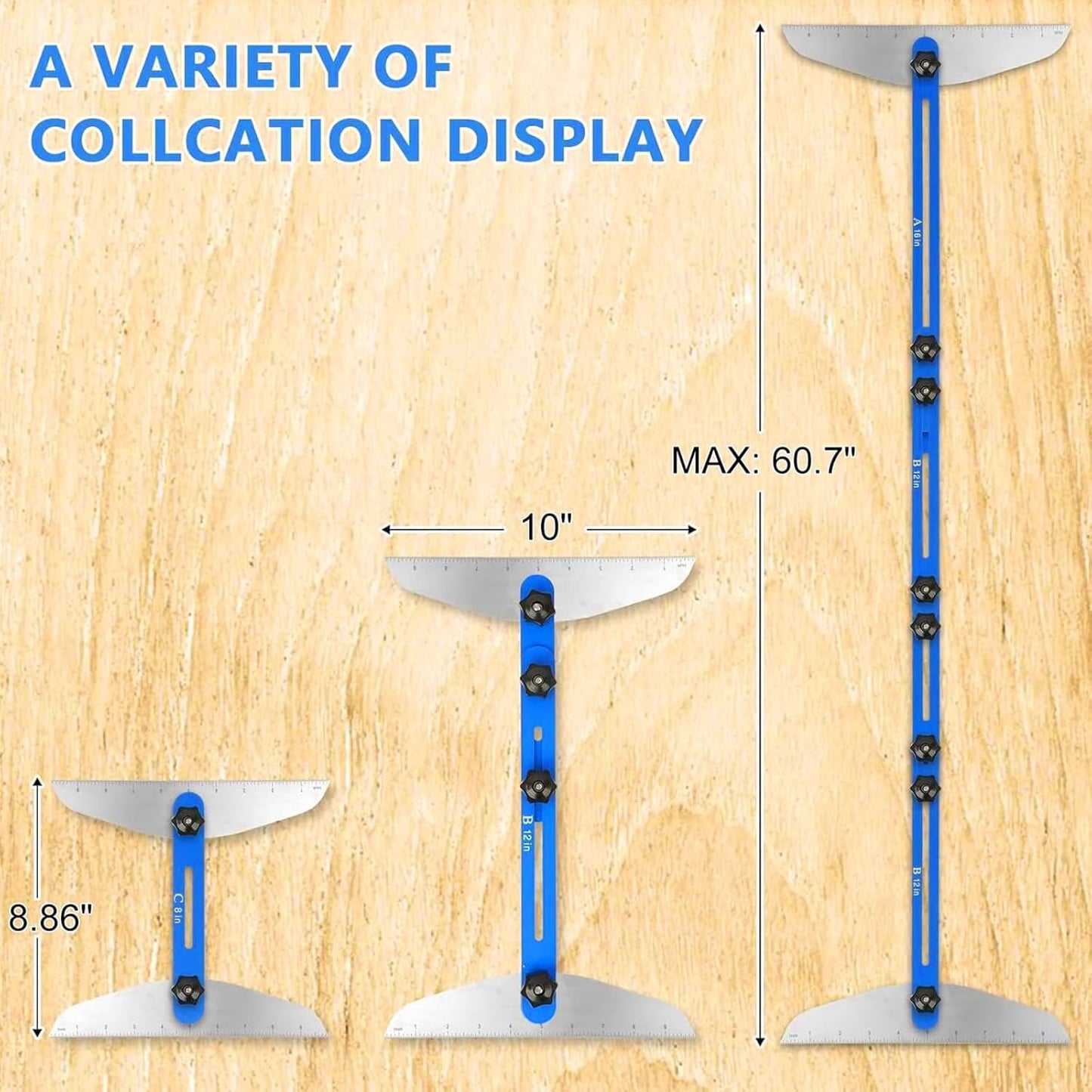Stair Tread Jig Template Tool – Adjustable Gauge Made from Durable Material for Stairs, Risers, Shelves, and Partitions.