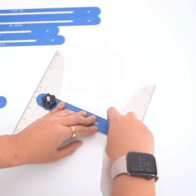 Stair Tread Jig Template Tool – Adjustable Gauge Made from Durable Material for Stairs, Risers, Shelves, and Partitions.