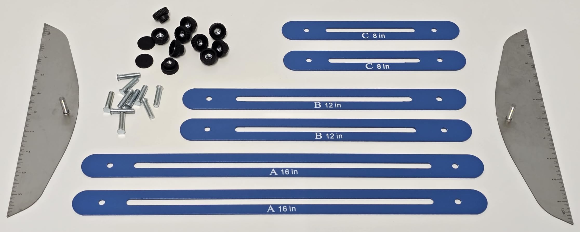 Stair Tread Jig Template Tool – Adjustable Gauge Made from Durable Material for Stairs, Risers, Shelves, and Partitions.