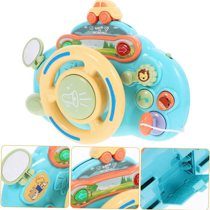 Steering Wheel Toy with Sound, Lights, and Secure Strap – Safe for Ages 18+ Months