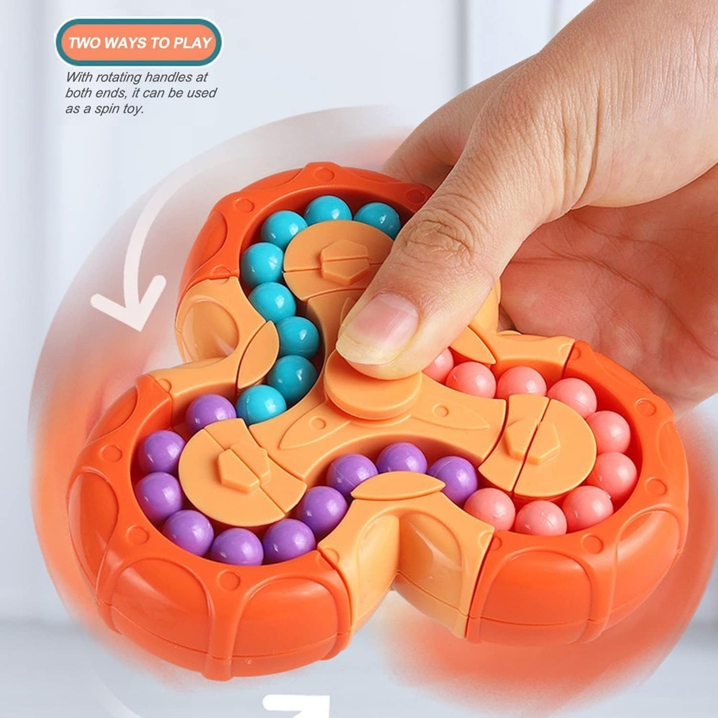 Stress Relief Spinner with Fun Educational Toy, Boosts Logic & Focus, Safe for Ages 3+