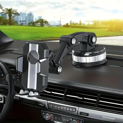 Strong Suction Car Phone Holder with Suction Cup, 360° Rotation, Safe Materials and Easy Operation