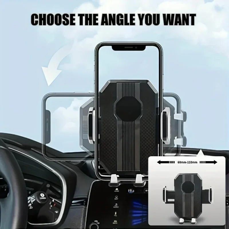 Strong Suction Car Phone Holder with Suction Cup, 360° Rotation, Safe Materials and Easy Operation