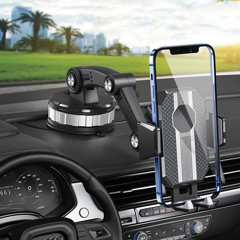 Strong Suction Car Phone Holder with Suction Cup, 360° Rotation, Safe Materials and Easy Operation