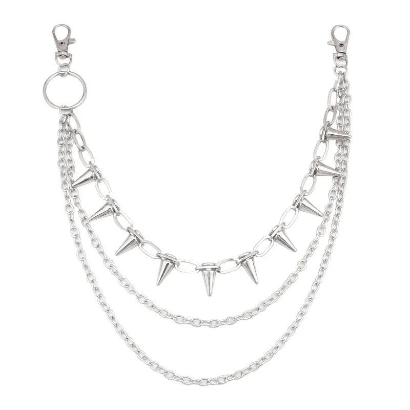 Stylish Punk Rock Metal Waist Chain for Men and Women