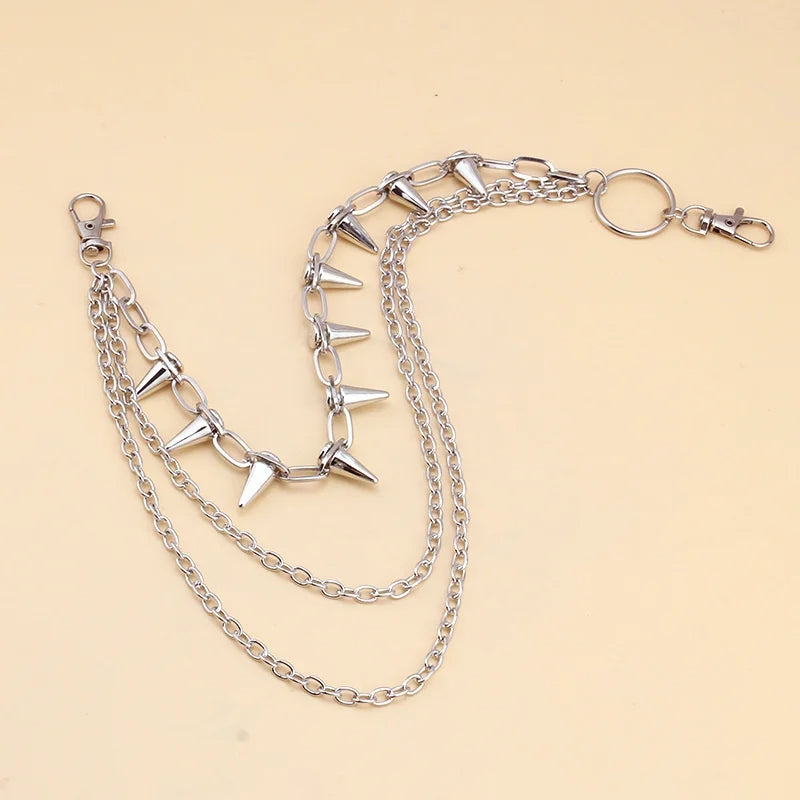 Stylish Punk Rock Metal Waist Chain for Men and Women