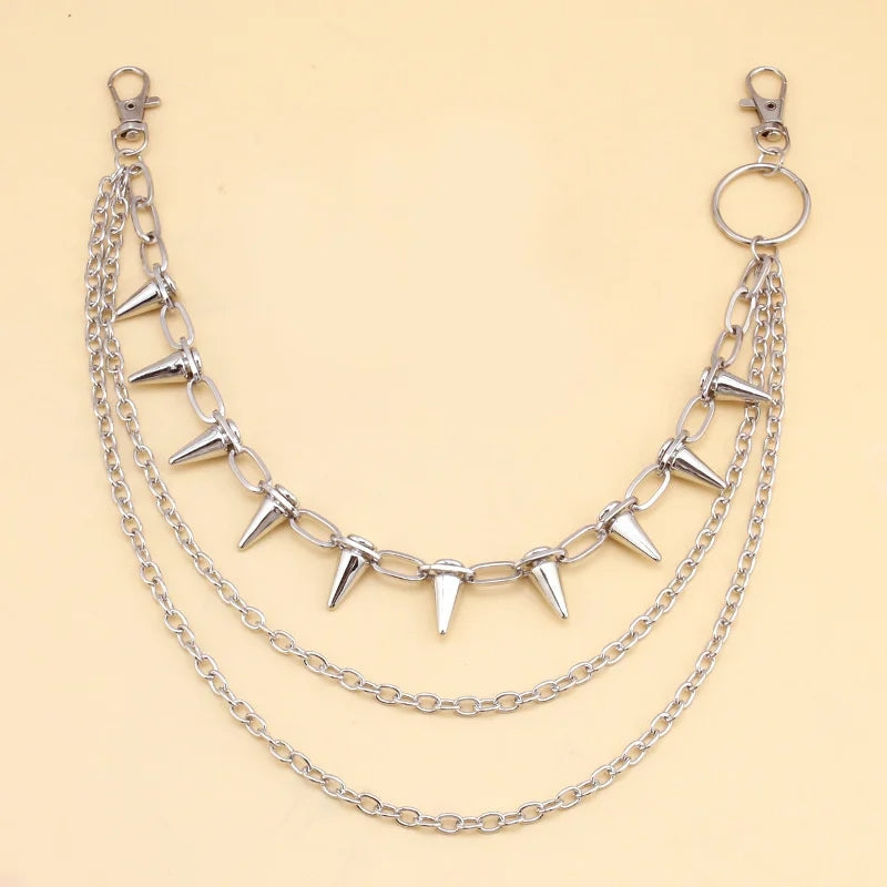 Stylish Punk Rock Metal Waist Chain for Men and Women