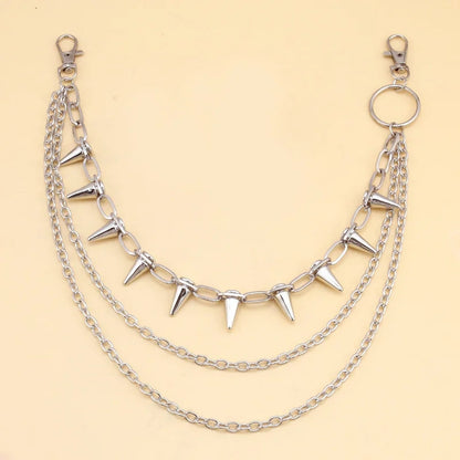 Stylish Punk Rock Metal Waist Chain for Men and Women