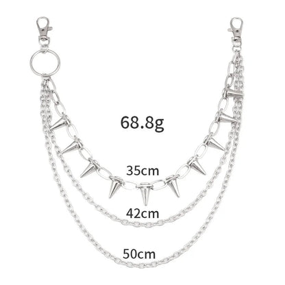 Stylish Punk Rock Metal Waist Chain for Men and Women