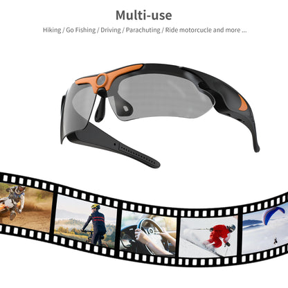 Sunglasses with Built-In Video Camera 1080P Full HD Wide-Angle Smart DVR for Outdoor Sports