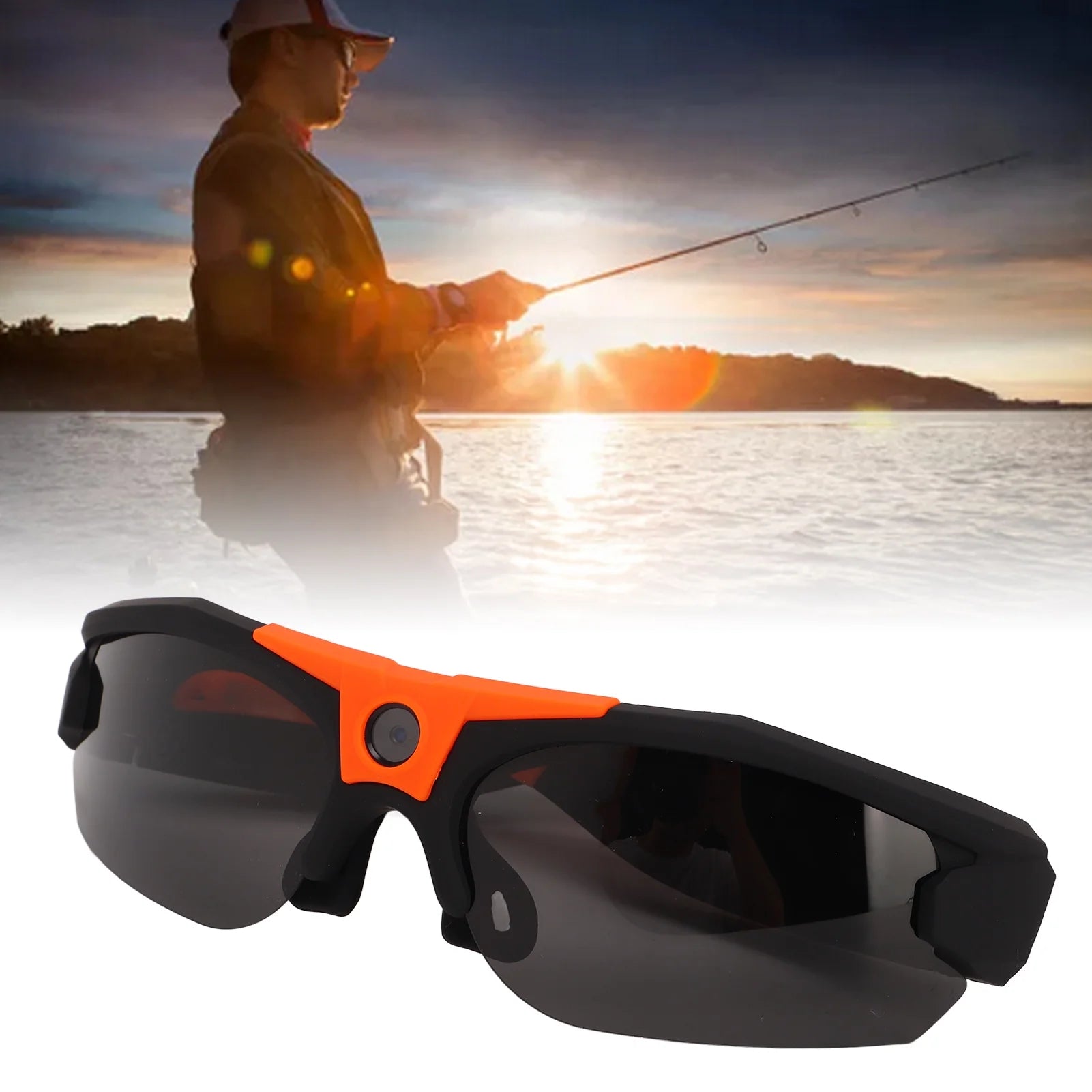 Sunglasses with Built-In Video Camera 1080P Full HD Wide-Angle Smart DVR for Outdoor Sports