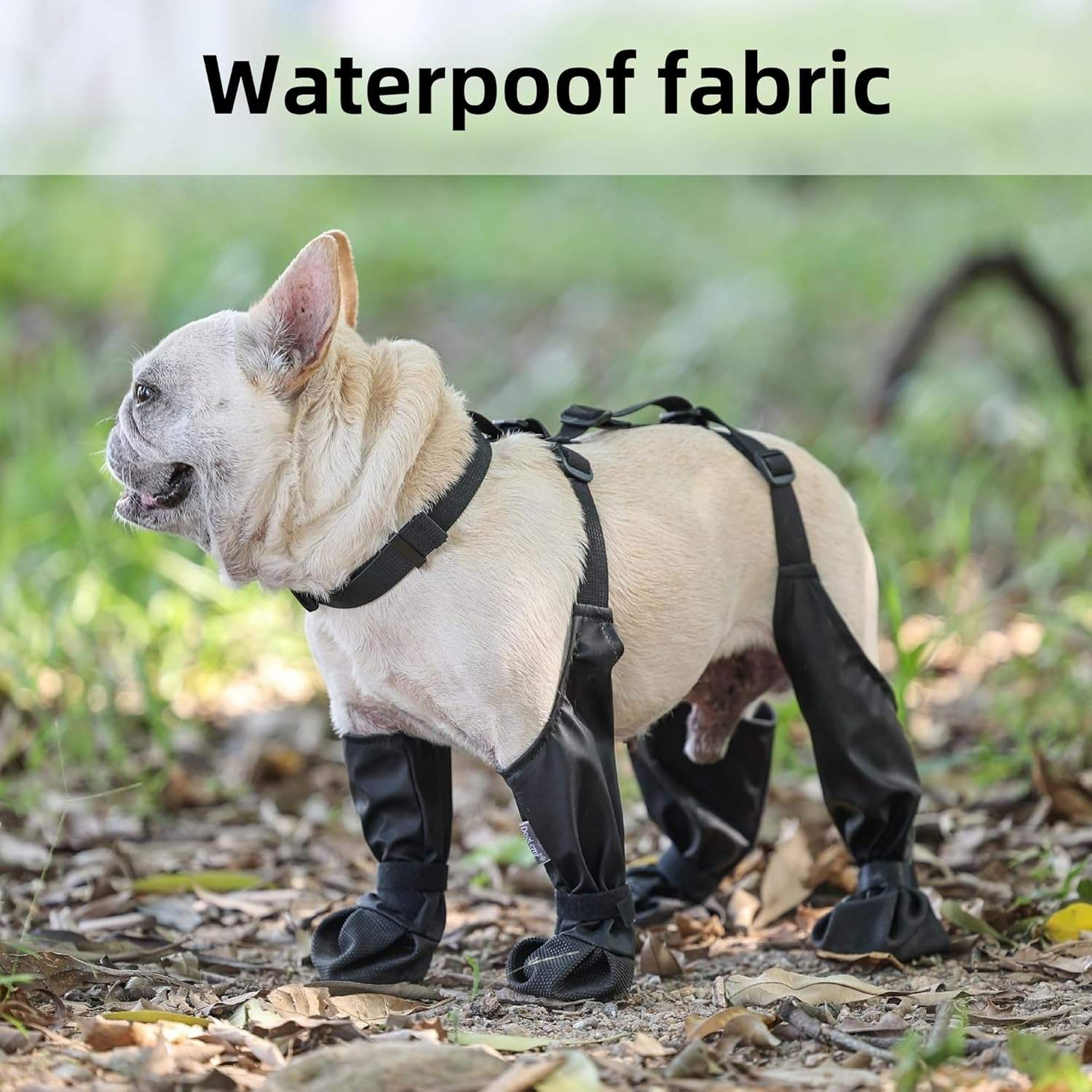 Suspender Dogs Boots - Waterproof Dog Shoes Adjustable Dog Boots Non Slip Breathable