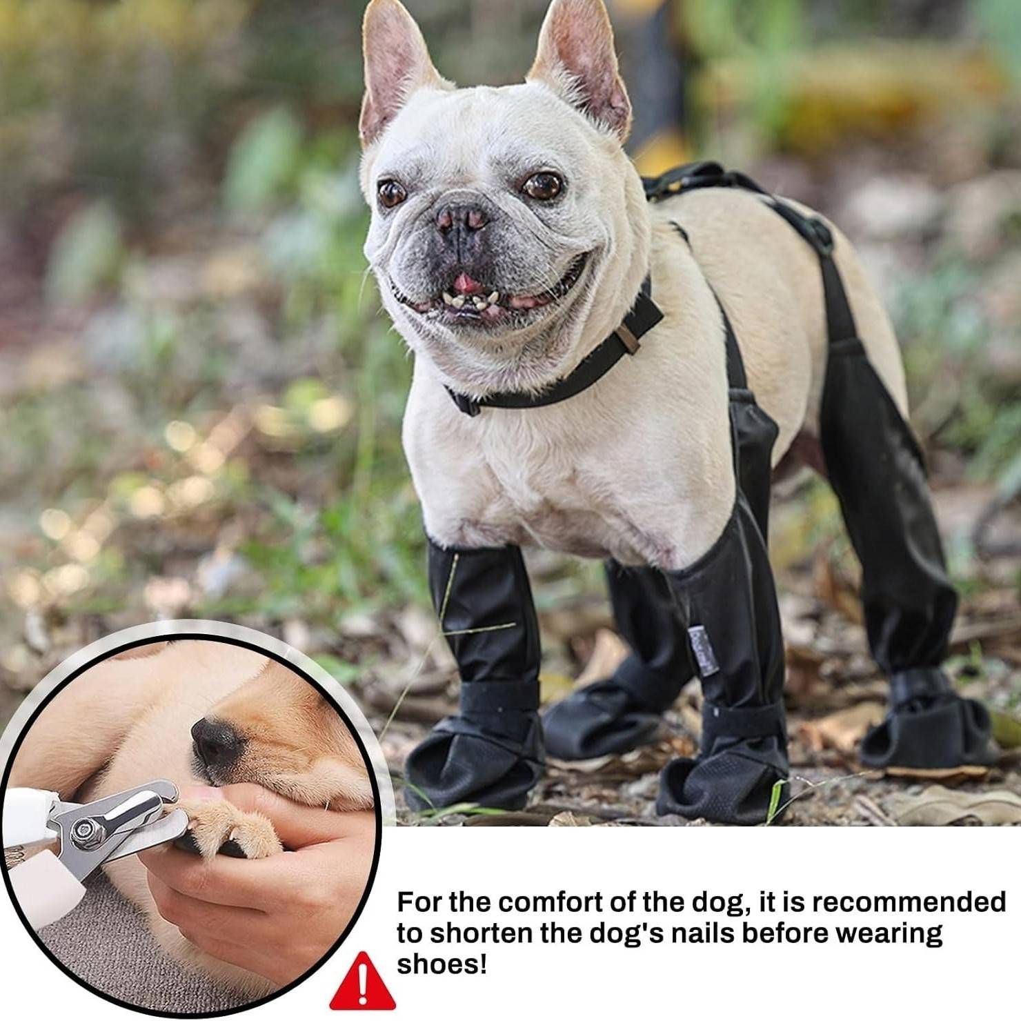Suspender Dogs Boots - Waterproof Dog Shoes Adjustable Dog Boots Non Slip Breathable