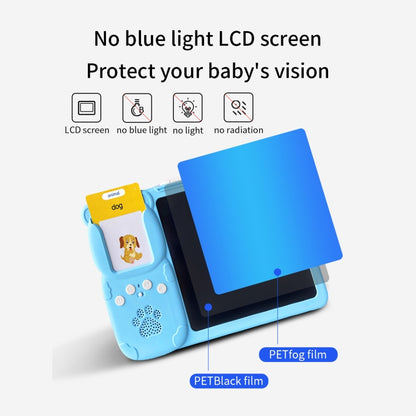 Talking Flash Cards with LCD Writing Drawing Tablet, Montessori Speech Therapy Learning Toy, Safe for Kids 2+