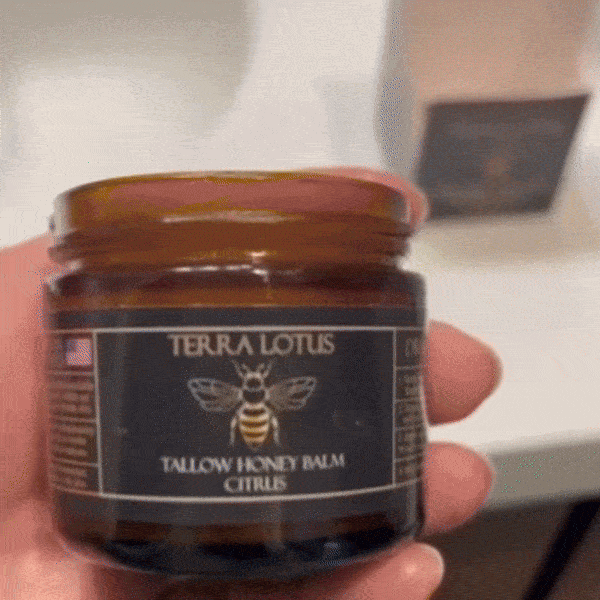 Tallow Honey Balm Natural Moisturizing Cream With Soothes, Nourishes, Balances & Brightens Skin for Dry and Sensitive Skin