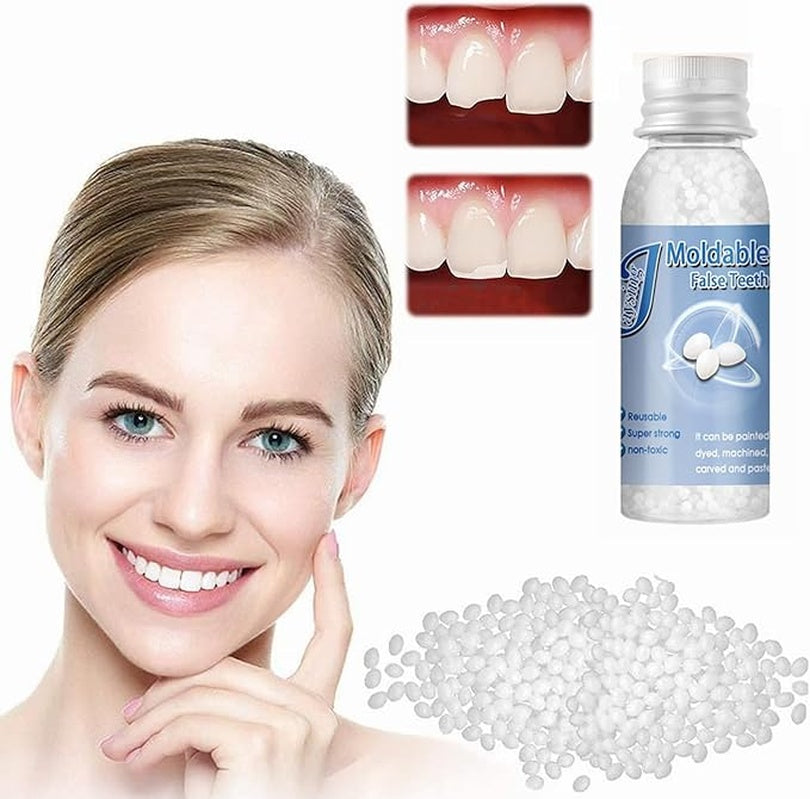 Temporary Tooth Repair Kit, Moldable Thermal Beads for DIY Teeth Replacement