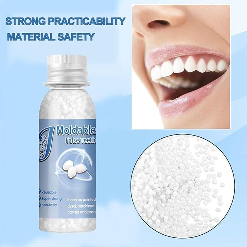 Temporary Tooth Repair Kit, Moldable Thermal Beads for DIY Teeth Replacement