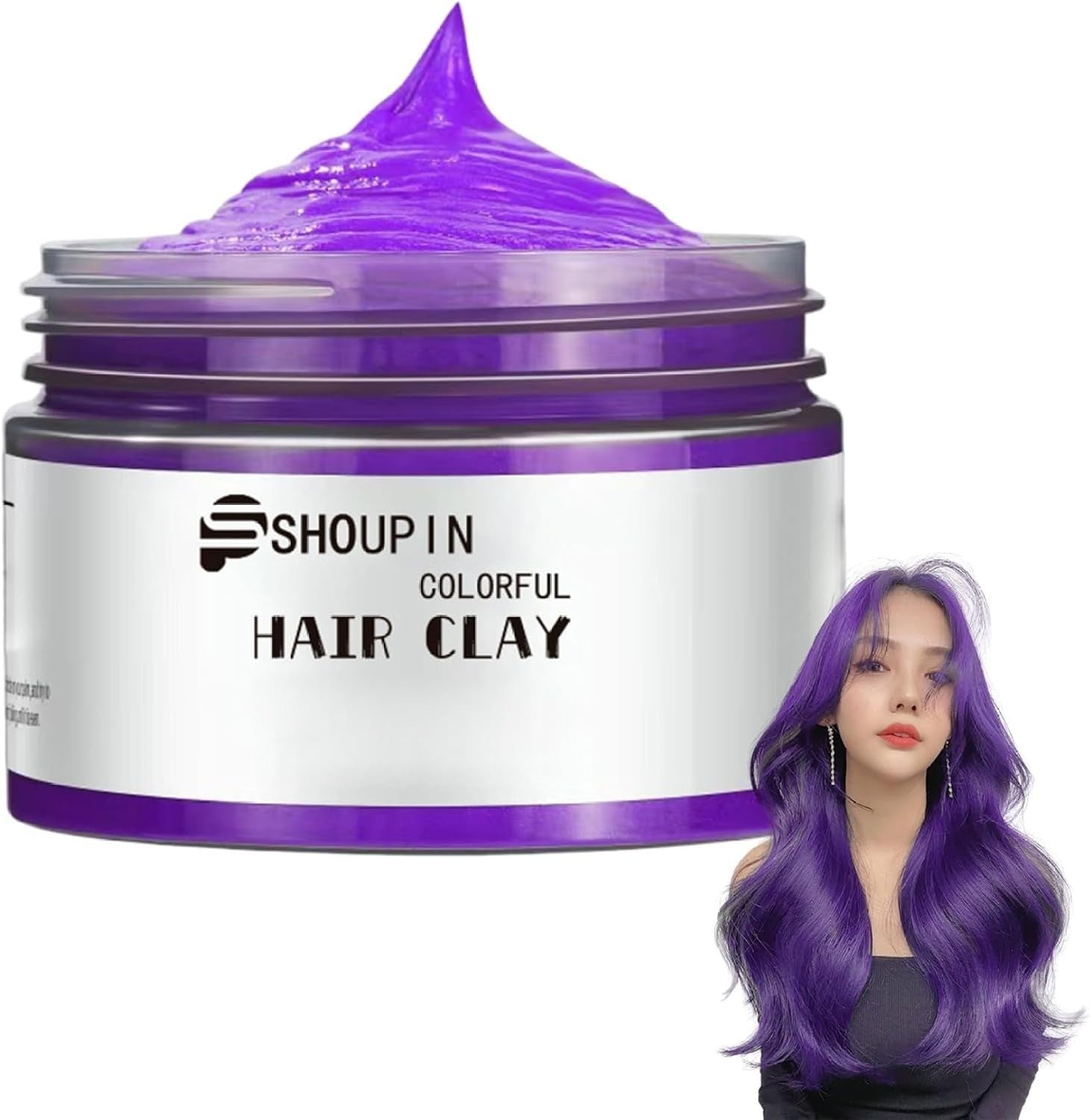 Temporary Hair Color Wax With Colors, Styles, Adds Light Shine & Covers Grays For Daily Party Cosplay Halloween DIY