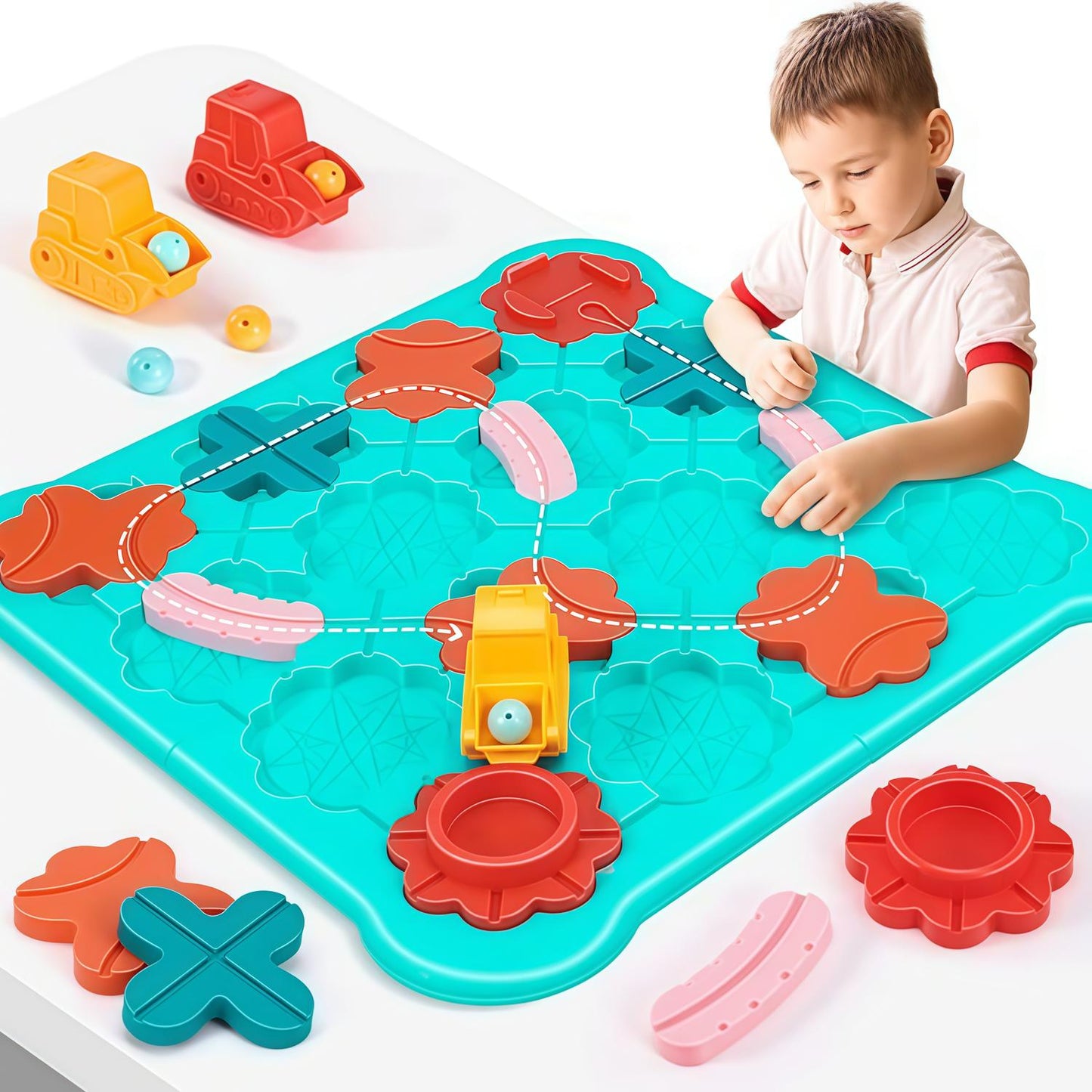 The Kids Logical Thinking Street Puzzle,  Many Difficulty Levels, Cute Design, Safe for Ages 3+