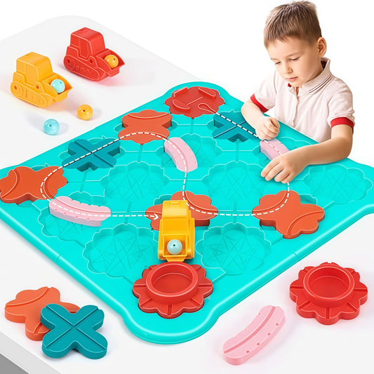 The Kids Logical Thinking Street Puzzle,  Many Difficulty Levels, Cute Design, Safe for Ages 3+