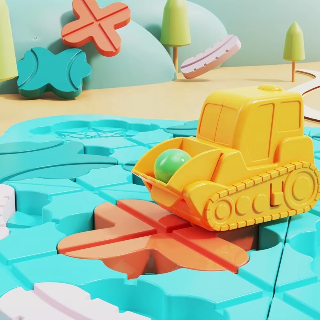 The Kids Logical Thinking Street Puzzle,  Many Difficulty Levels, Cute Design, Safe for Ages 3+