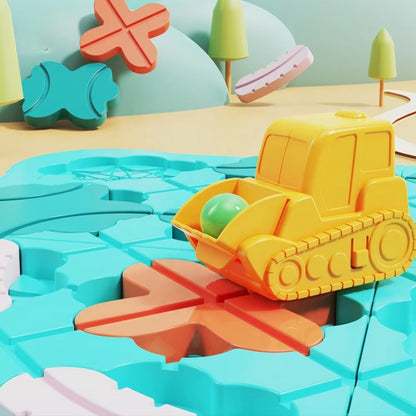 The Kids Logical Thinking Street Puzzle,  Many Difficulty Levels, Cute Design, Safe for Ages 3+