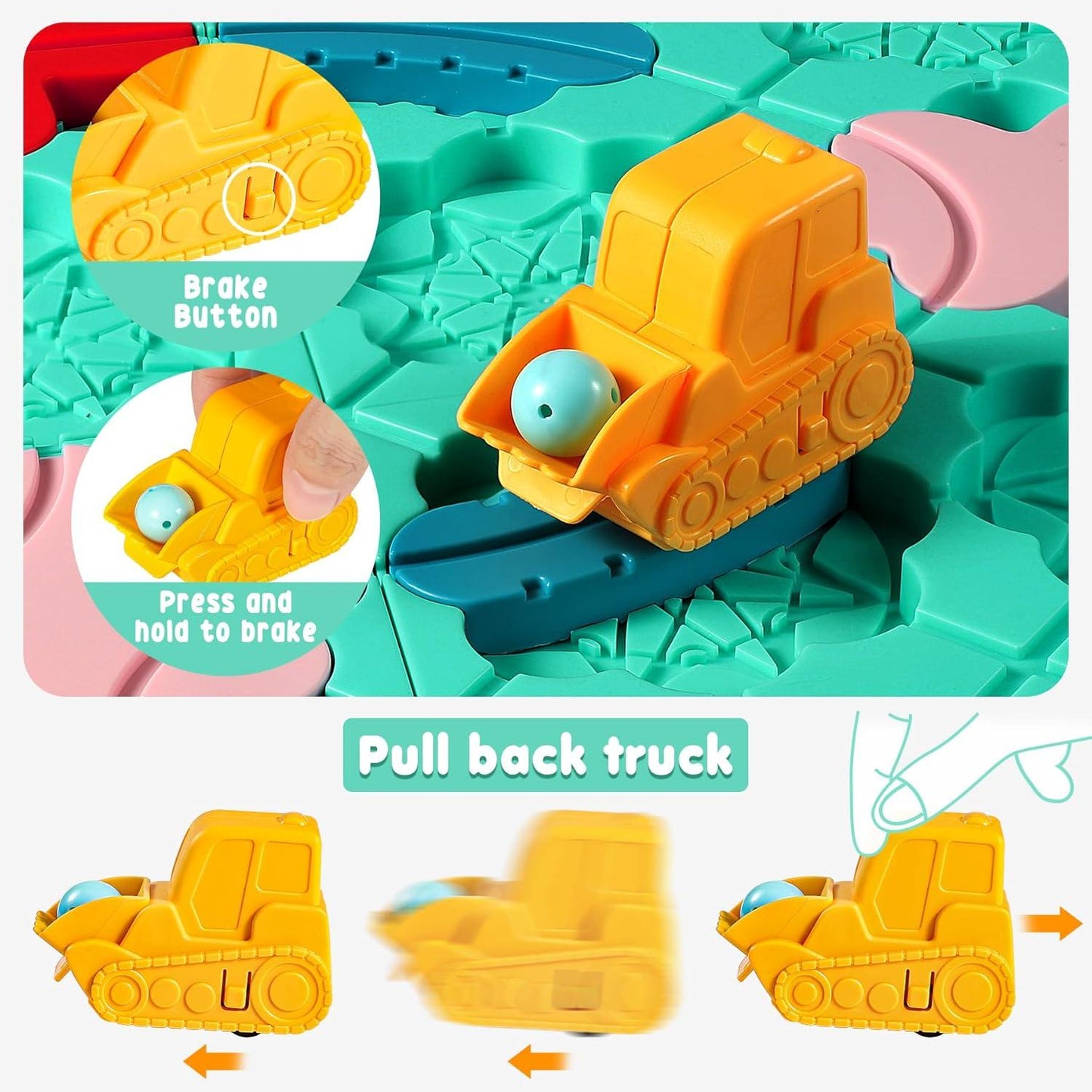 The Kids Logical Thinking Street Puzzle,  Many Difficulty Levels, Cute Design, Safe for Ages 3+