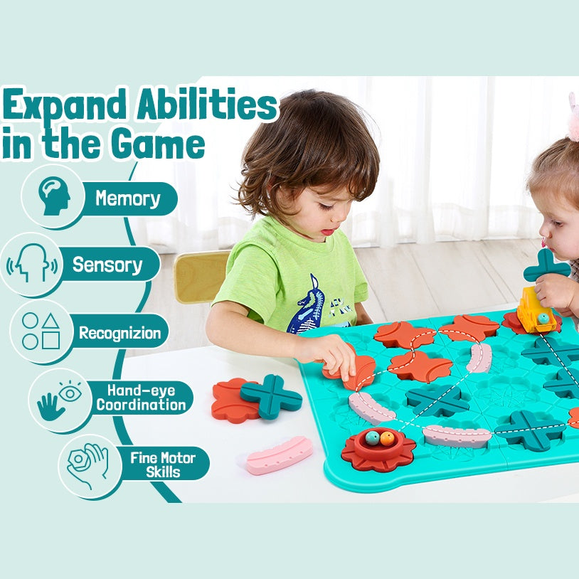 The Kids Logical Thinking Street Puzzle,  Many Difficulty Levels, Cute Design, Safe for Ages 3+