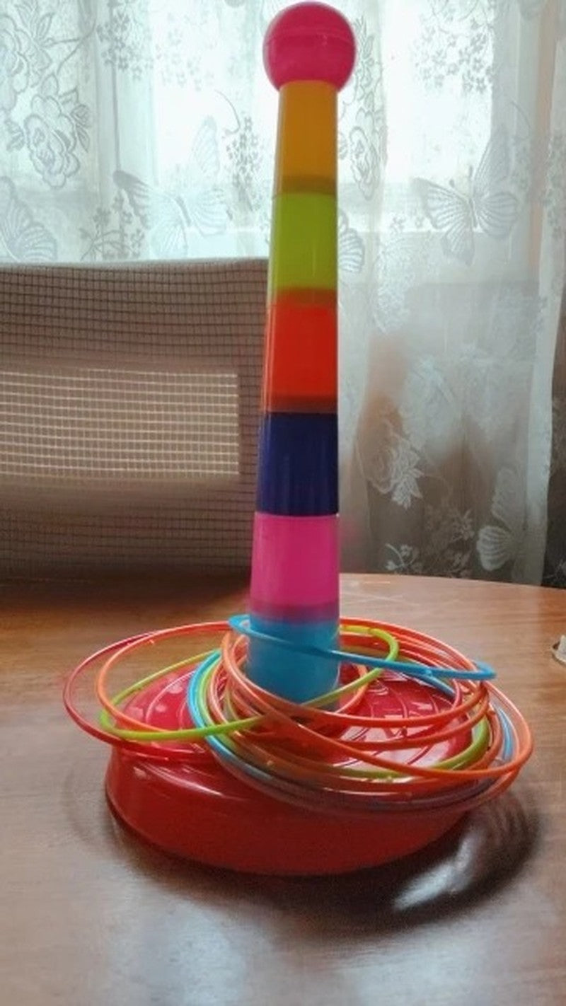 Throw Circle Game with Colorful, Skill-Building Fun for Kids, Easy to Assemble, Safe for Ages 3+