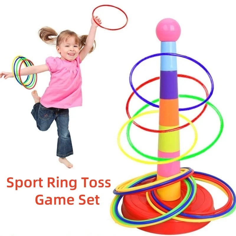 Throw Circle Game with Colorful, Skill-Building Fun for Kids, Easy to Assemble, Safe for Ages 3+