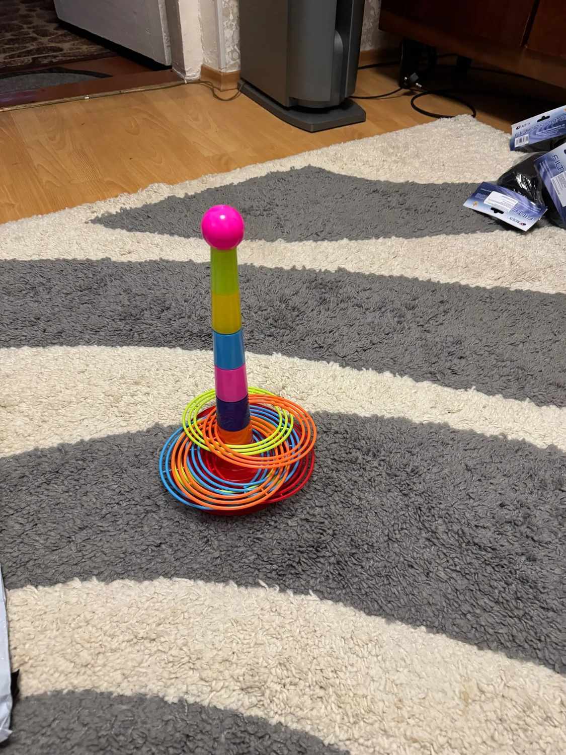 Throw Circle Game with Colorful, Skill-Building Fun for Kids, Easy to Assemble, Safe for Ages 3+