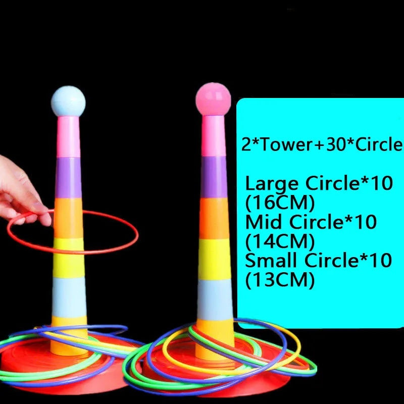 Throw Circle Game with Colorful, Skill-Building Fun for Kids, Easy to Assemble, Safe for Ages 3+