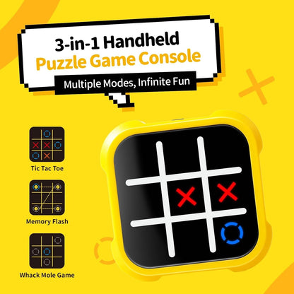Tic-Tac-Toe Board Game with Fun & Educational, Compact Design, Multiple Play Modes, Safe for Ages 3+