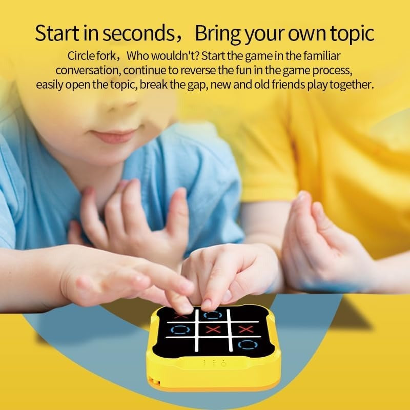 Tic-Tac-Toe Board Game with Fun & Educational, Compact Design, Multiple Play Modes, Safe for Ages 3+