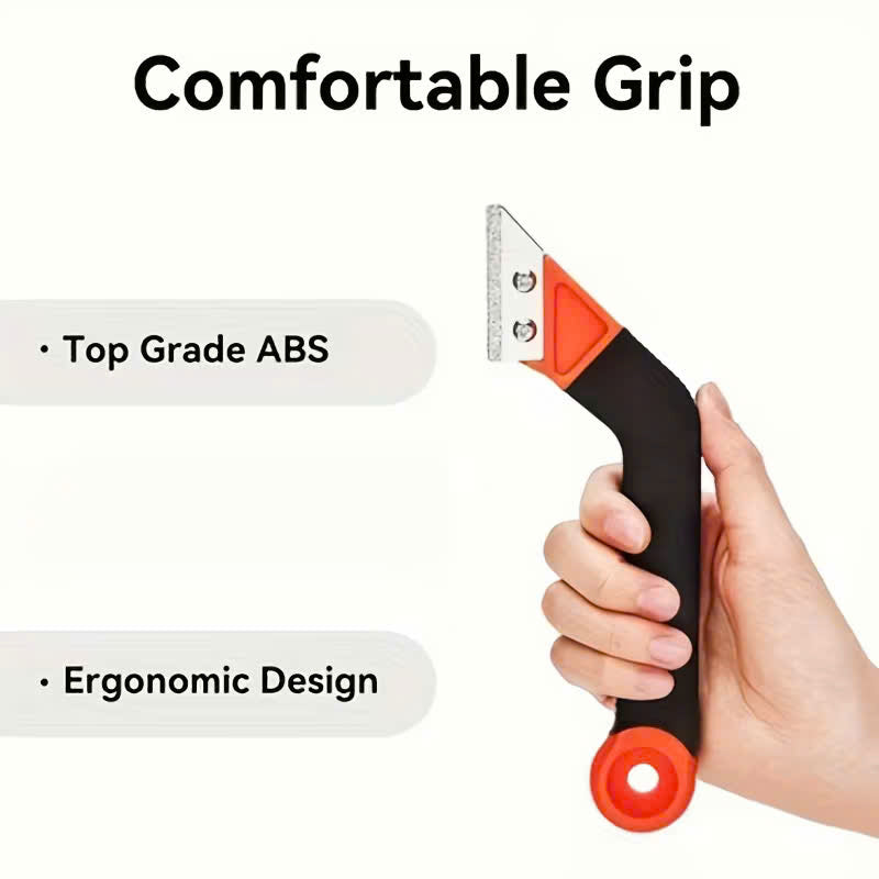 Tile Grout Removal Rake Tool with Included Blade, Hanging Hole, Safe Materials and Compact Portable Design