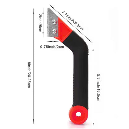 Tile Grout Removal Rake Tool with Included Blade, Hanging Hole, Safe Materials and Compact Portable Design