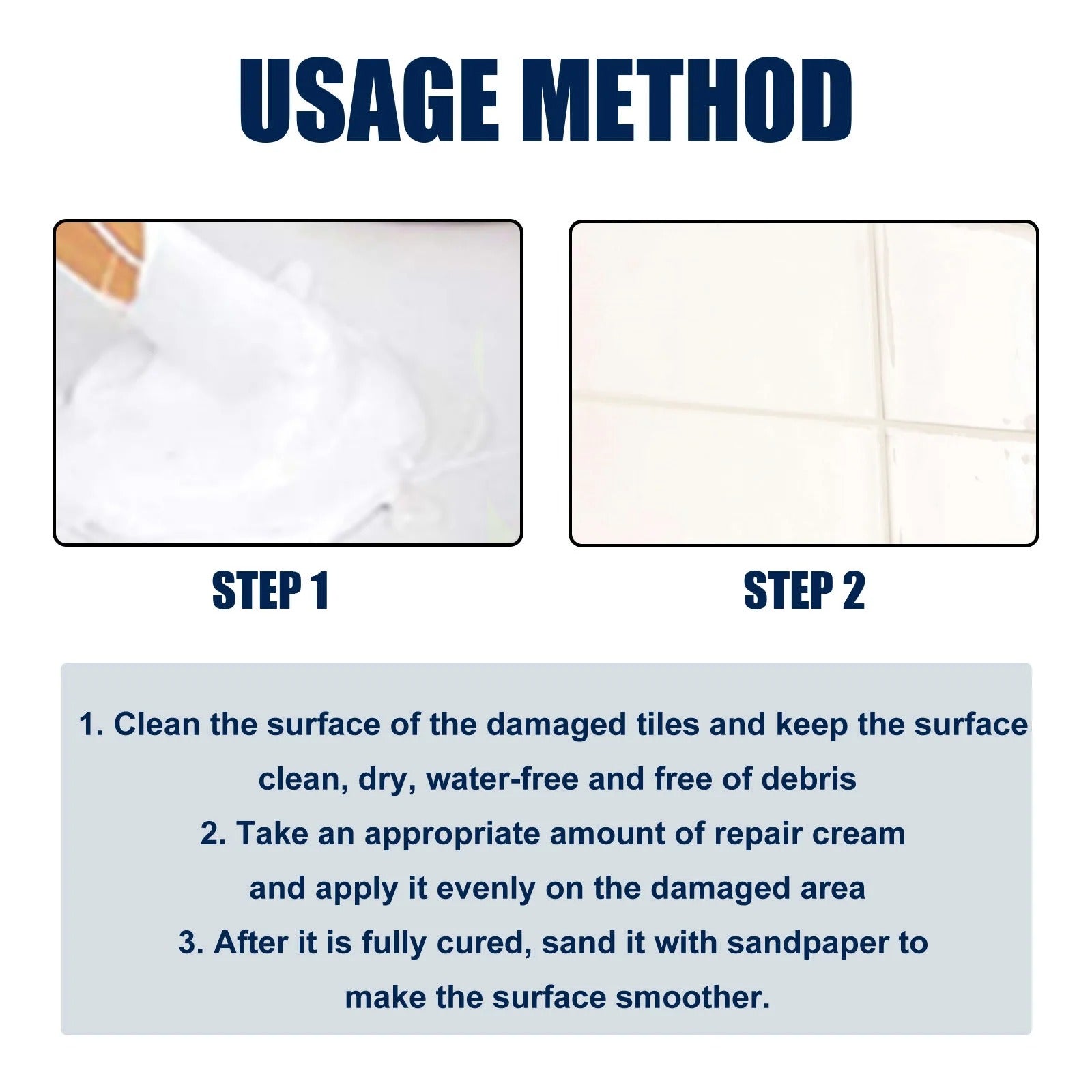 Tile Repair Glue for Everyday Use with Safe Material, Heat Resistance, Waterproofing and Easy Application