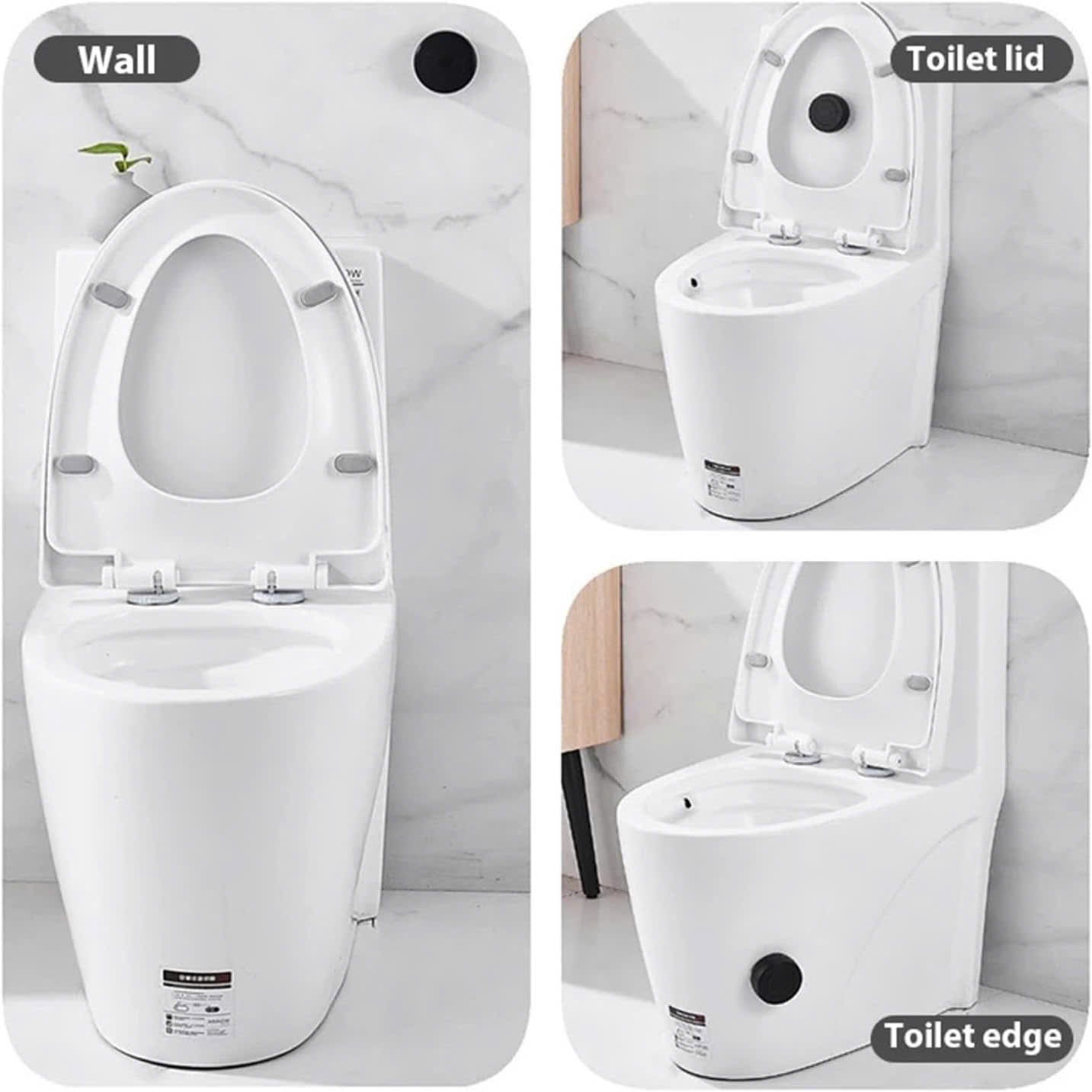 Touchless Auto-Flush Sensor Battery Powered Motion Toilet Kit with Infrared Sensor, Waterproof Safe Materials and Easy Installation