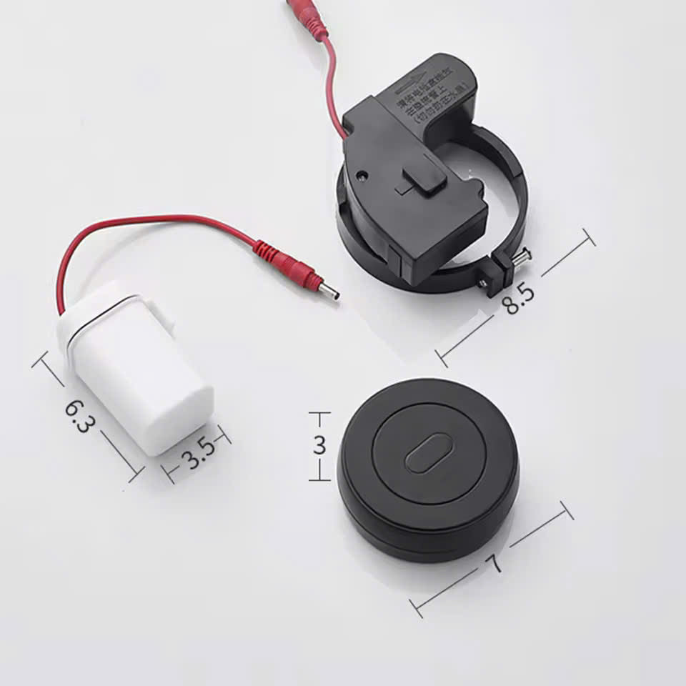 Touchless Auto-Flush Sensor Battery Powered Motion Toilet Kit with Infrared Sensor, Waterproof Safe Materials and Easy Installation