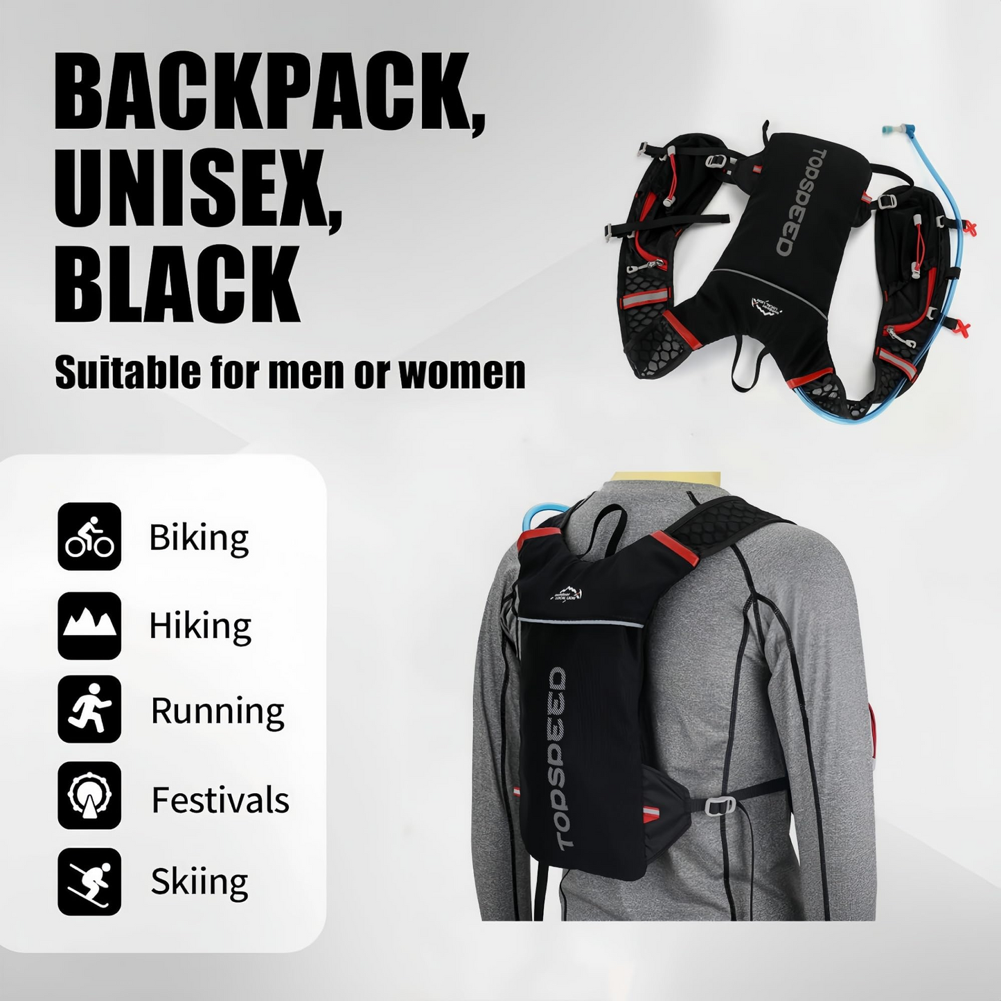 Trail Running Vest Camelbak - Ultra Lightweight Pack 5L, Running Hydration Backpack