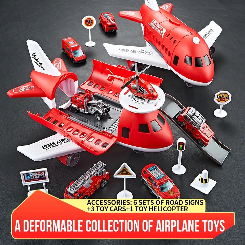 Transform Aircraft Toy, Boosts Logic & Imagination, Fun Playtime, Social Interaction, Safe for Aged 3+