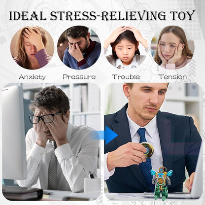 Transformable Fidget Spinner Toys With Robot-to-Spinner, Smooth Spin, Easy Switch, Interactive Play