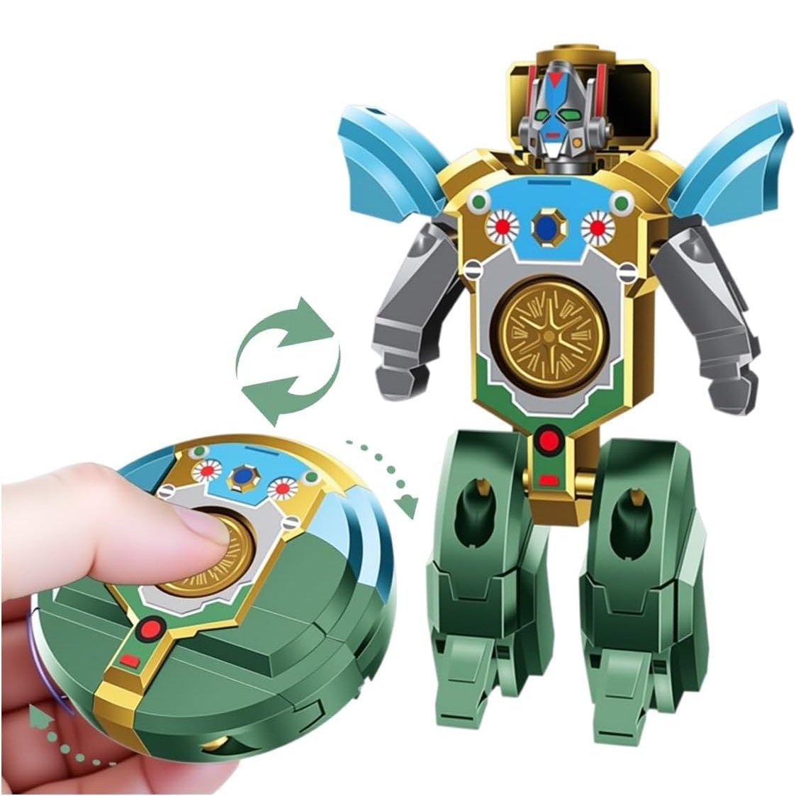 Transformable Fidget Spinner Toys With Robot-to-Spinner, Smooth Spin, Easy Switch, Interactive Play