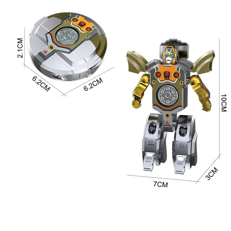Transformable Fidget Spinner Toys With Robot-to-Spinner, Smooth Spin, Easy Switch, Interactive Play