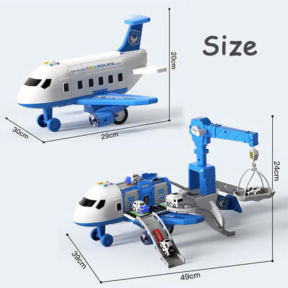 Transforming Plane for Fun & Learning with Lights, Sounds, Cars & Traffic Signs, Safe for Ages 3+